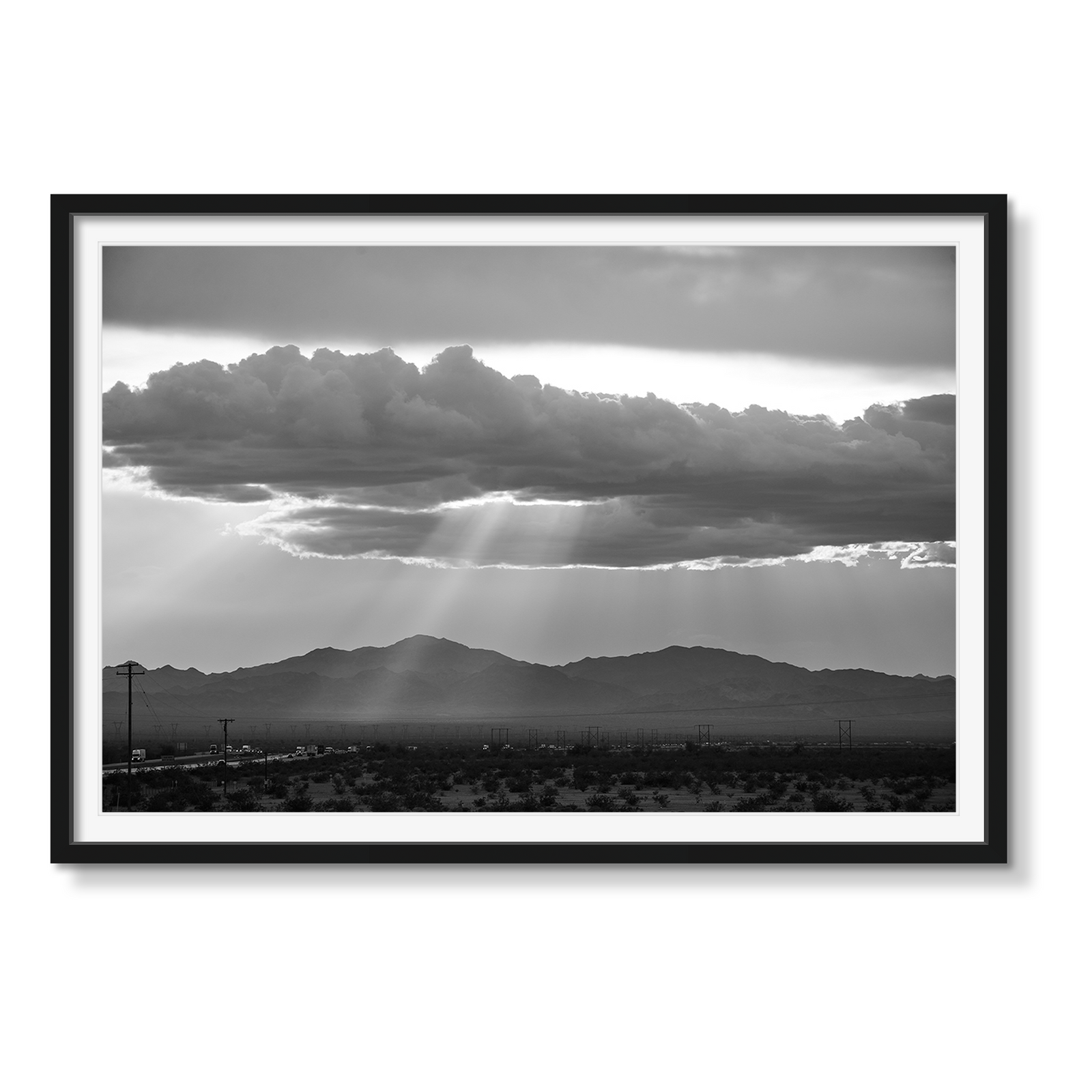 WESTWARD GLOW OVER ASPHALT