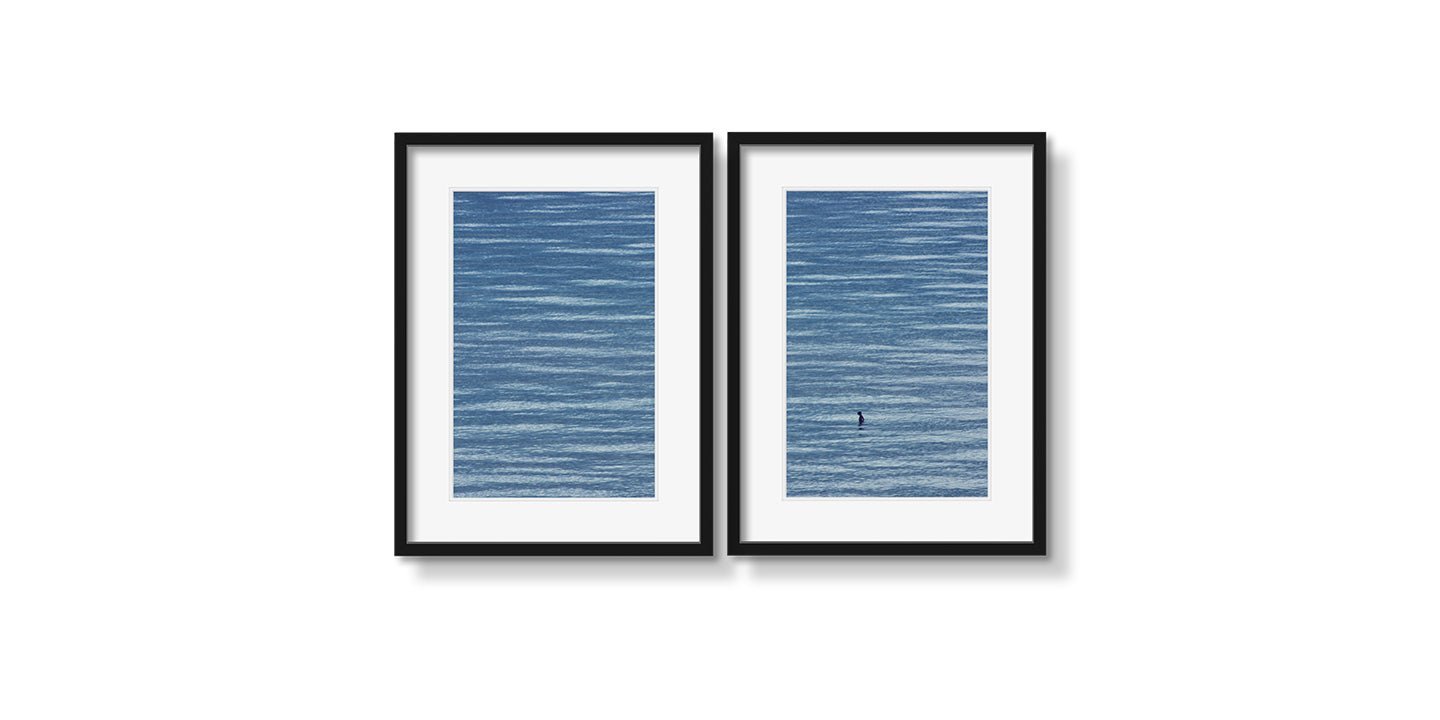 BIG BLUE DIPTYCH - Beauty Of Impermanence