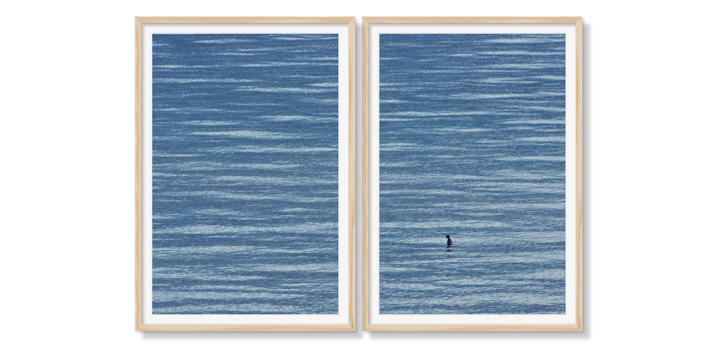 BIG BLUE DIPTYCH - Beauty Of Impermanence