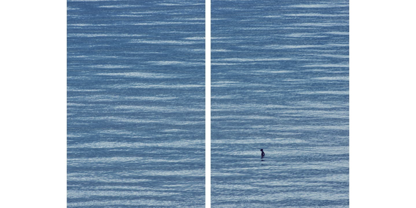 BIG BLUE DIPTYCH - Beauty Of Impermanence