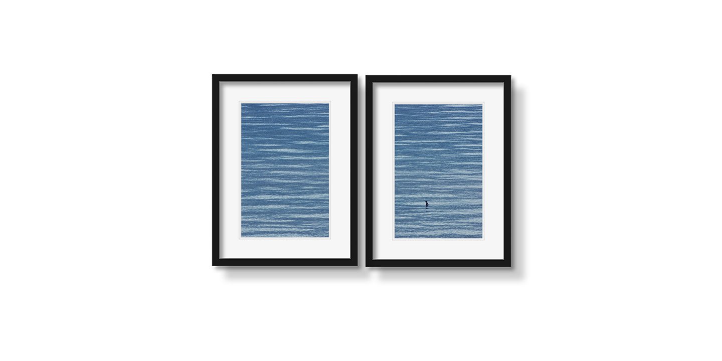 BIG BLUE DIPTYCH - Beauty Of Impermanence