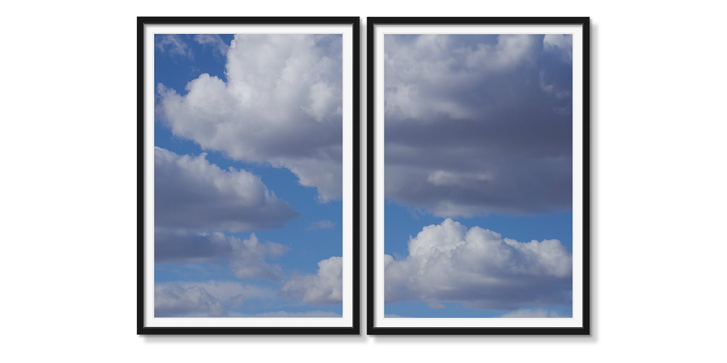 FLUFFY CLOUDS DIPTYCH - Beauty Of Impermanence